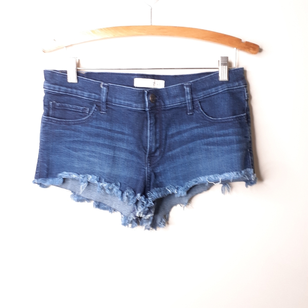 🎉 Abercrombie & Fitch women's mid-rise jean shorts micro mini size 10